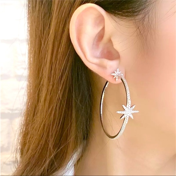Stunning Star Hoops - Picture 2 of 2